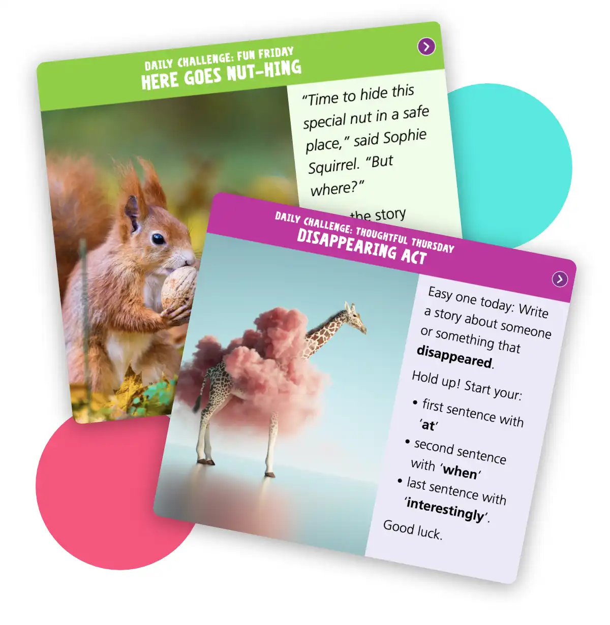 Pre made daily writing activities modules task daily challenge